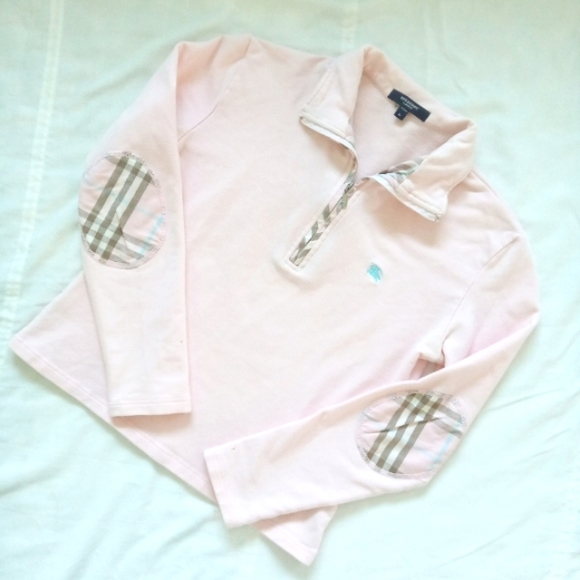 BURBERRY London Authentic Pink Zip Up Top - Picture 3 of 13